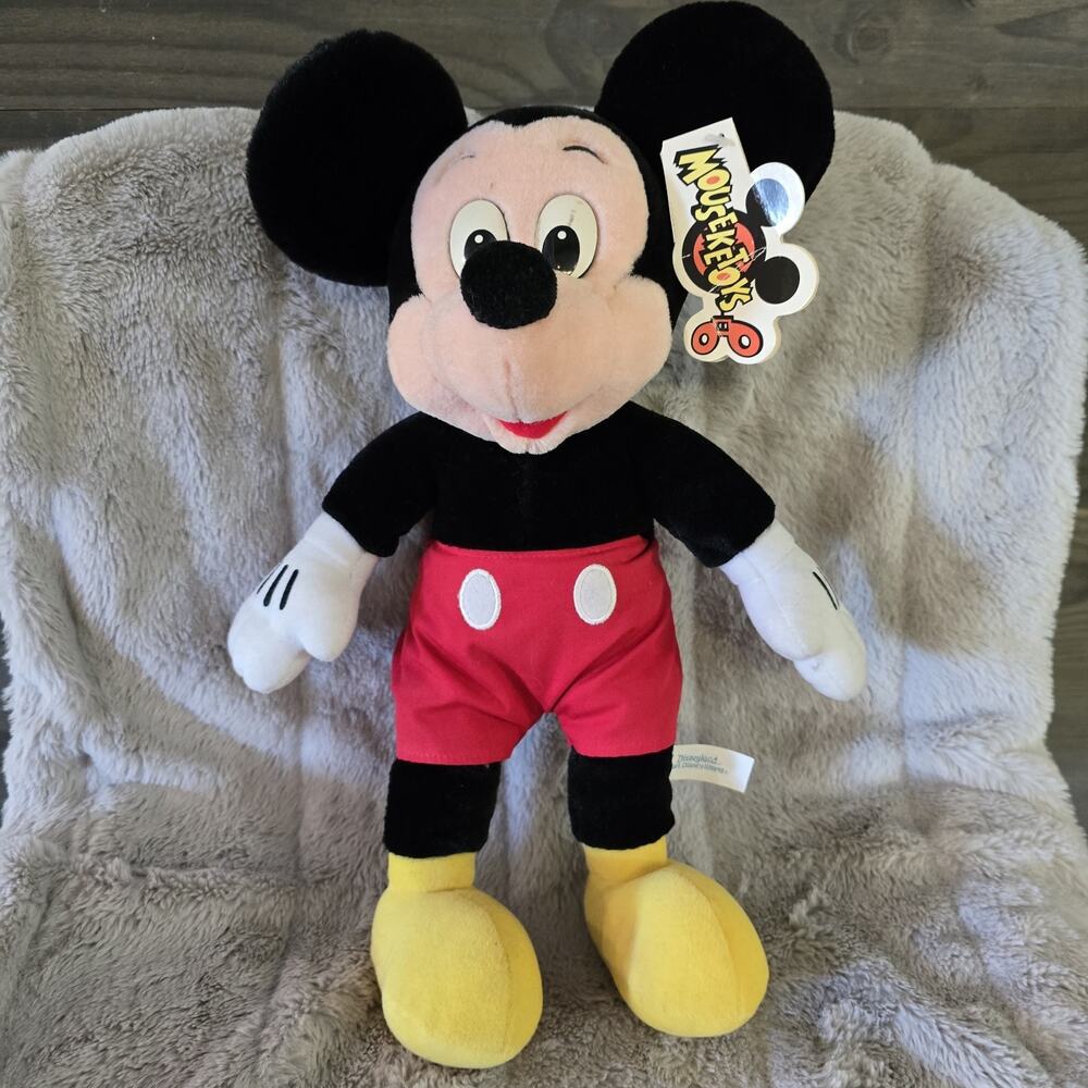 Vintage NWT Disney Mouseketoys 13” Mickey Mouse Plush Disneyland World Resort